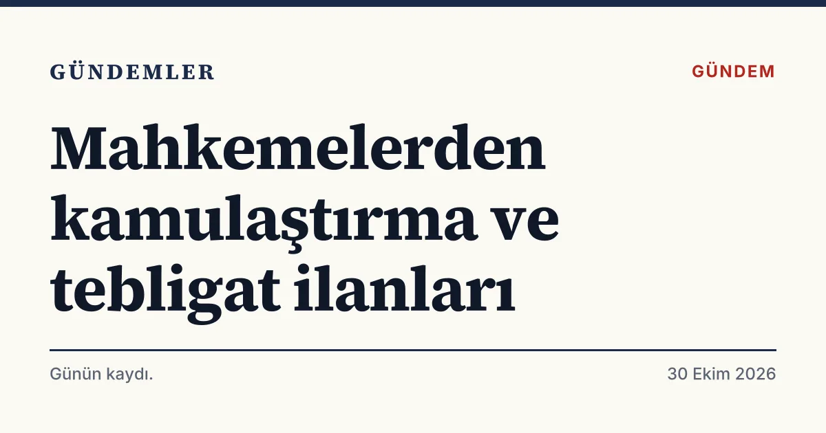 Muş, Iğdır ve Patnos mahkemelerinin resmi ilanlarını özetleyen tipografik kapak kartı